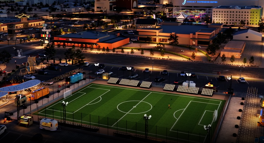 Brand-new artificial grass soccer fields in downtown Reno, Nevada — J Resort Soccer Series venue